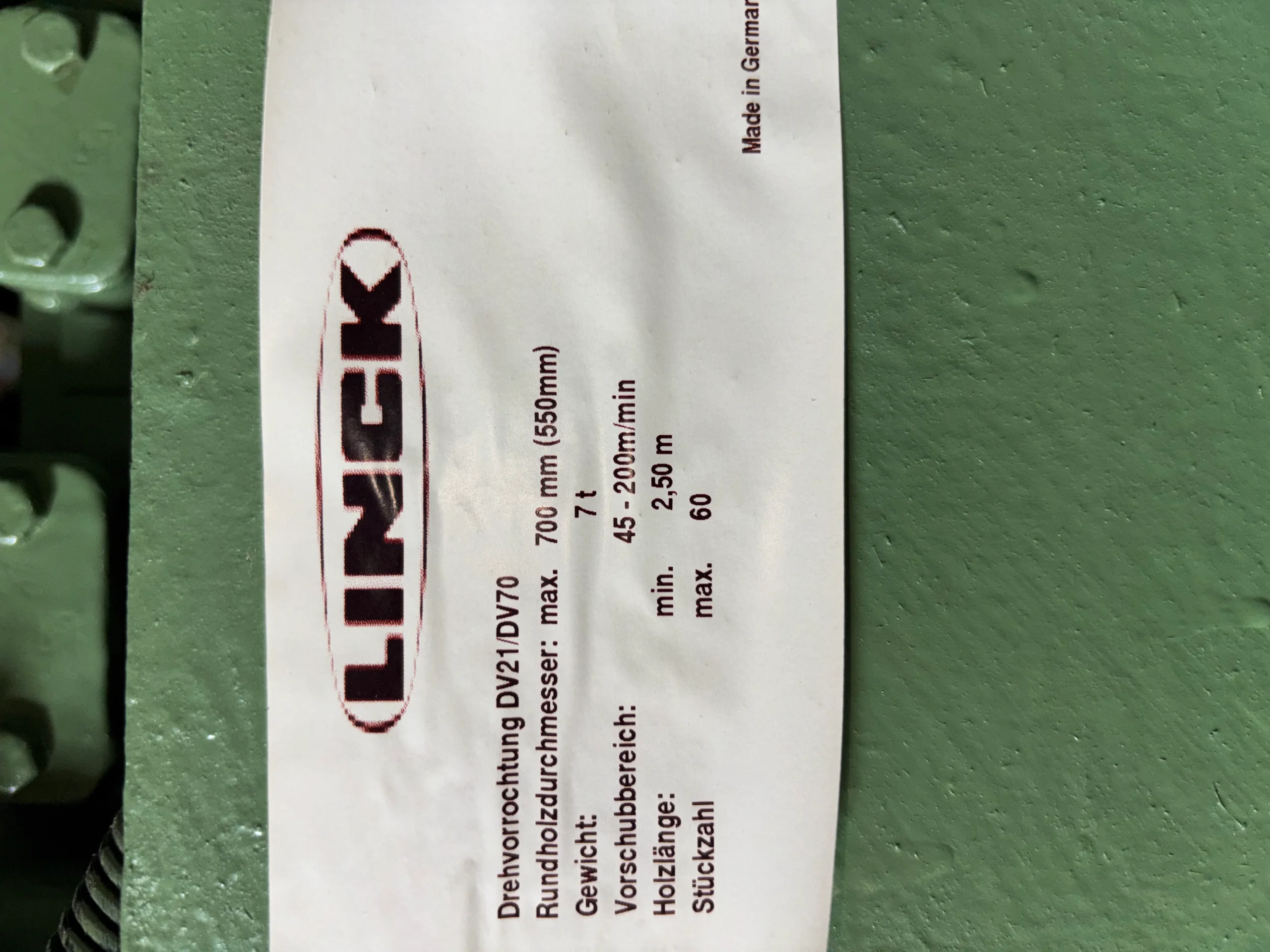 Ligne de coupe LINCK VM50 - Image 13